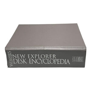Vintage Webster's New Explorer Desk Encyclopedia Merriam-Webster Hardcover